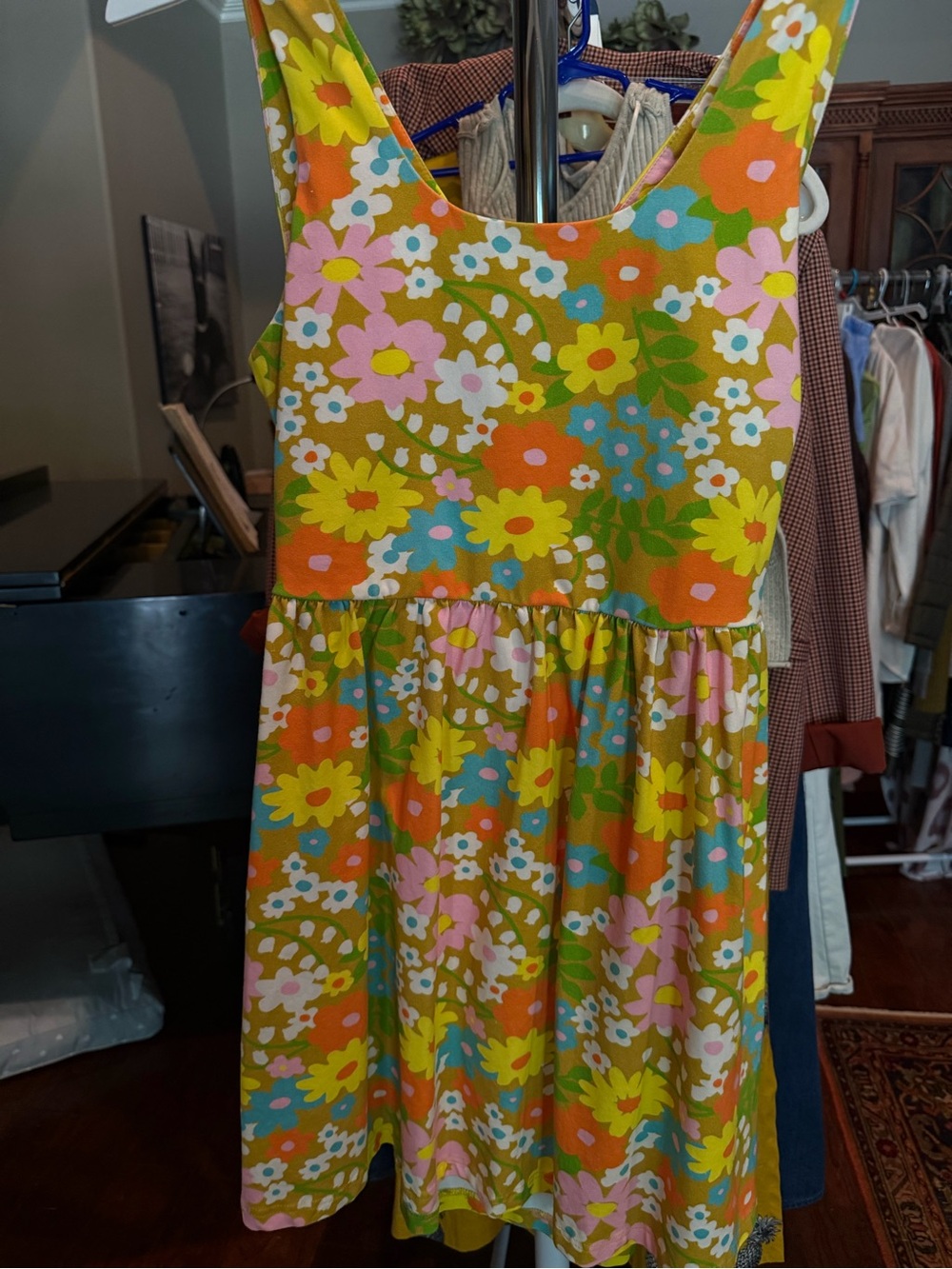 True Vintage Midi Flower Dress